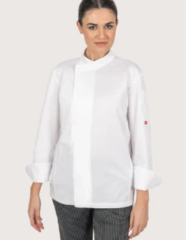 Unisex White Cotton Chef Jacket "100 Grams"