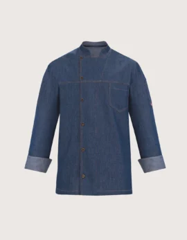 "100 Grams" Embroidered Unisex Denim Chef Jacket