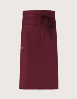 Grembiule "Argo" bordeaux tinta unita & gessato