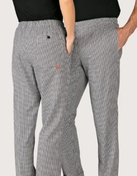 "Capri" Chef Pants Unisex – Pied de Poule Fabric
