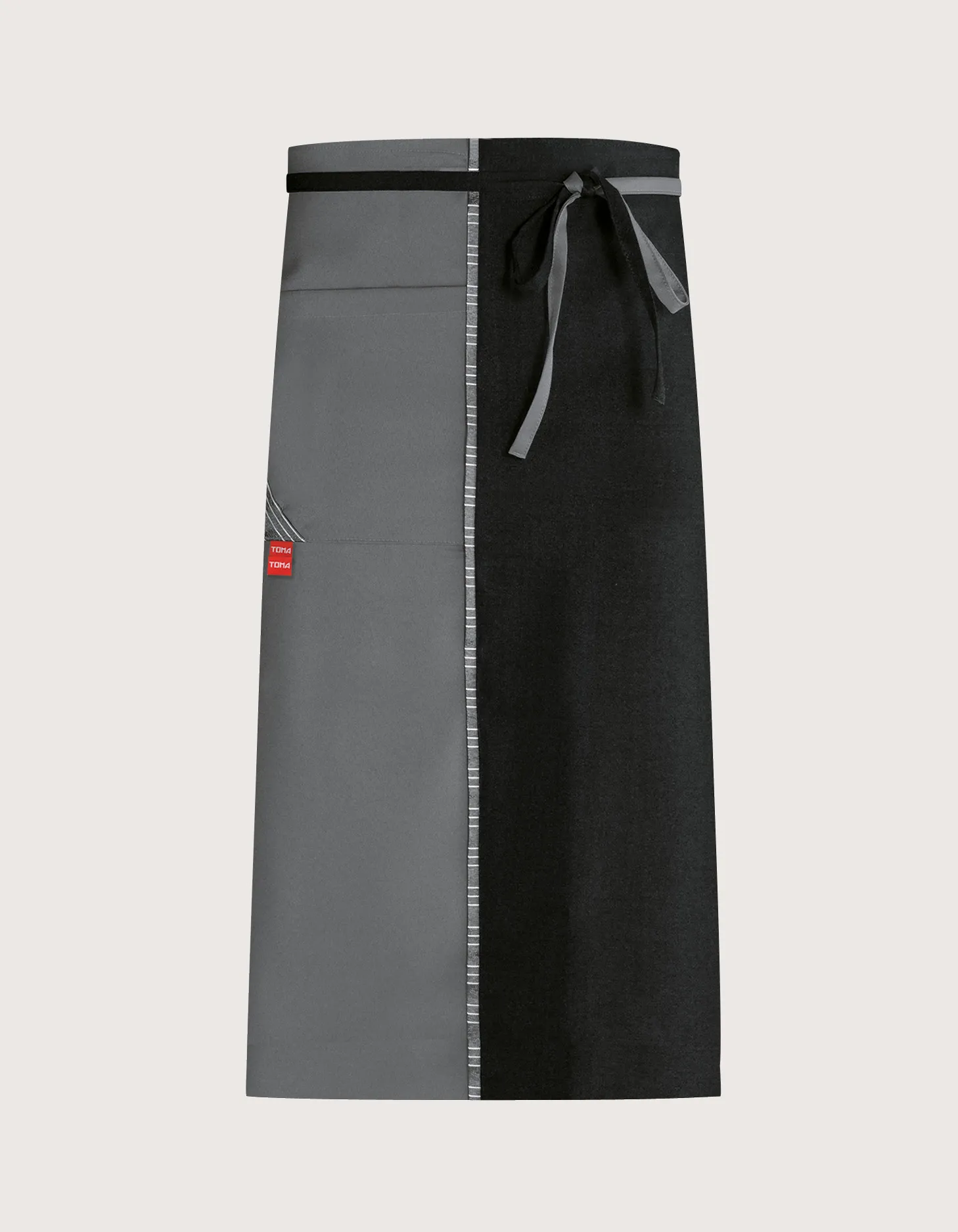 Coppia di grembiuli medi "Cardiff" grigio & nero - immagine 2