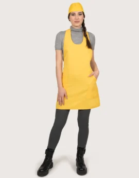 Grembiule cameriere con pettorina tinta unita "Cipro"