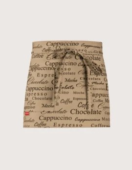 Grembiule ristorazione fantasia "Caffè & Crepes" 2 pz "Dakota"