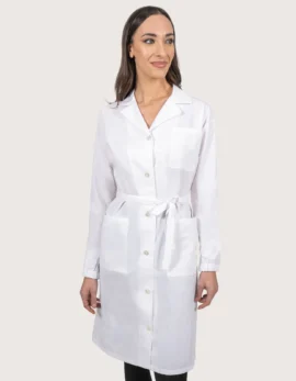 White Women's Lab Coat "Evita"