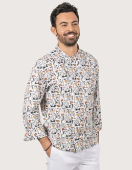 Unisex "Gordon" Chef Jacket Superhero Print