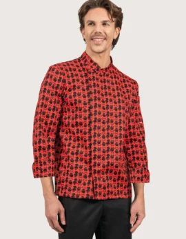 Giacca chef unisex "Gordon" fantasia "Teschio"