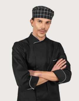 Chef Tambour – “Black with White Checks” Pattern (Pack of 2)