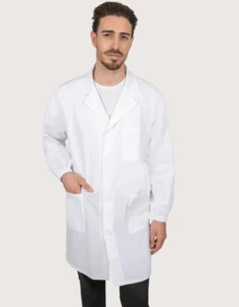 White Men's Lab Coat "Itaco"