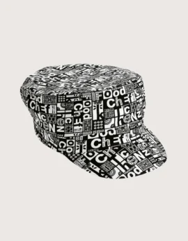 Chef hat “Liam” pattern "Black & White" 2 pcs