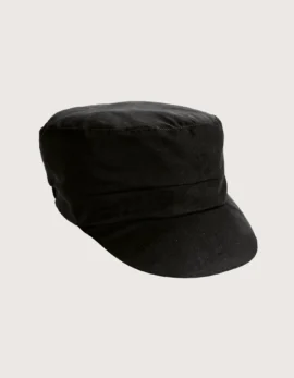 Chef Hat "Liam" Black Cotton 2 pcs
