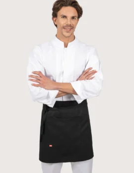 Grembiule cucina "Nevada" cotone nero 2 pz