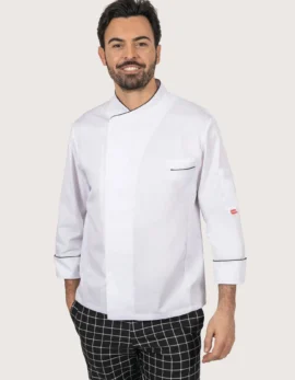 Unisex White Chef Jacket "Omega"