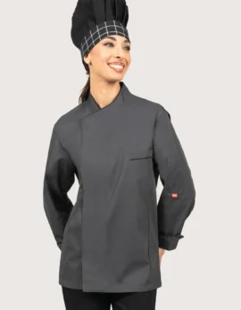 Unisex Grey Chef Jacket "Omega"
