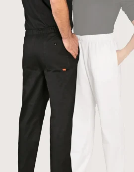 Otego Black Unisex Chef Pants Cotton