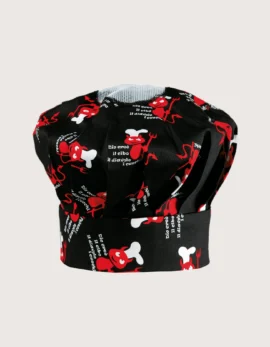 Chef Hat “Palmas” – “Devil” Pattern (2 pcs)