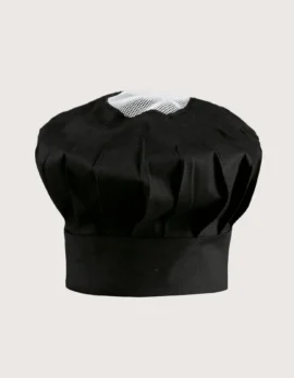 Cappello chef "Palmas" in bianco & nero a scelta