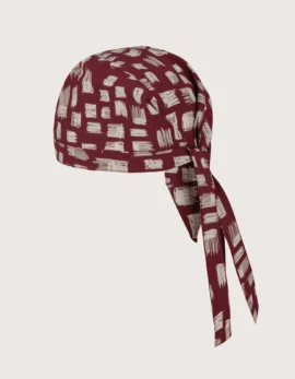 Toledo chef bandana “Wine Red Fantasy” pattern – 2 pcs