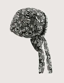 Toledo chef bandana “Black & White Checks” pattern – 2 pcs