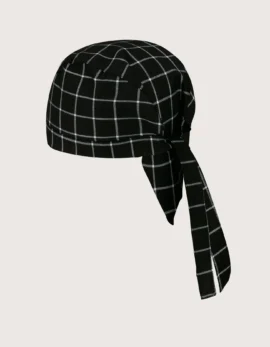 Toledo chef bandana “Black & White Checks” pattern – 2 pcs