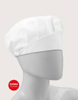 “Ema” Women’s Kitchen Cap – White (Pack of 3)